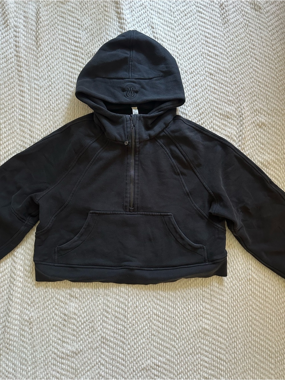 Lululemon Scuba Oversized Half-Zip Hoodie Black M/L